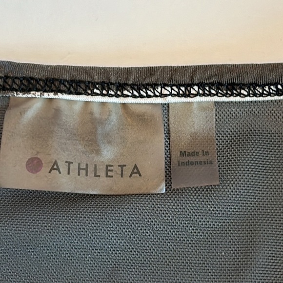 Athleta Black White & Gray Multi Halter Style Athletic Top women’s Small - Picture 8 of 10